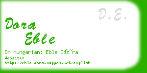 dora eble business card